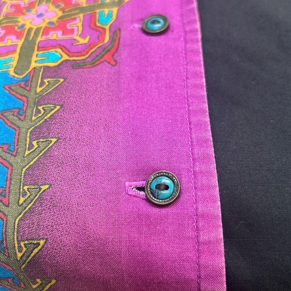 Vintage Women Blouse Pattern Buttons Down Sz XL - Picture 15 of 15